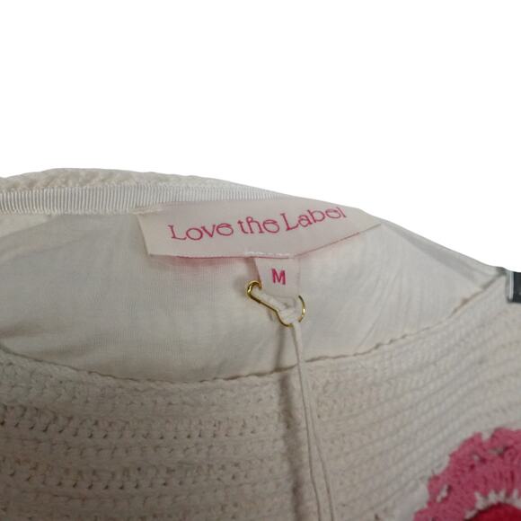 Love the Label Tuckernuck Ivory Leighton Skirt Crochet Floral Retro Sz M 2743-38 - Picture 14 of 14